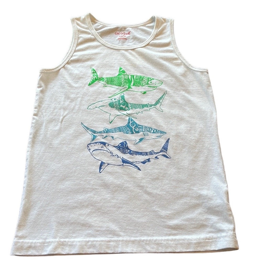 Cat & Jack Kids Shark Tank Top sz M (8/10)